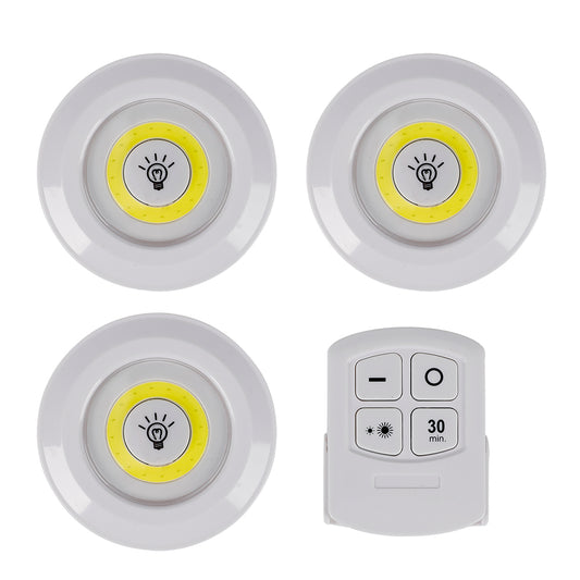 Set 3 luces LED con mando a distancia